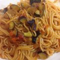 ハワイカイルア's cooksnap of when they made ズボラさんの簡単トマト茄子パスタ♪.