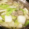 ✩mari✩'s cooksnap of when they made 餃子の種☆野菜たっぷり肉団子スープ.