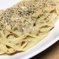 yu＊cho's cooksnap of when they made 味噌がミソ！和風クリームパスタ.