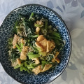 juniorママ's cooksnap of when they made 小松菜とおじゃこの塩昆布炒め.