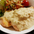 4double5's cooksnap of when they made 鮭のムニエル◆マヨとめんつゆのソース.