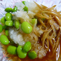 ＴＯＭＯＷＡＴ's cooksnap of when they made 秋のみょうがと枝豆の小鉢.