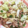 あきのん☆'s cooksnap of when they made キャベツの豚ひきあん炒め.