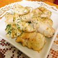 まよっちきっちん's cooksnap of when they made 鮭の白子のガーリックムニエル風.