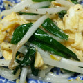 みかんれもん's cooksnap of when they made ニラともやしの卵炒め.