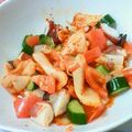 皆金時's cooksnap of when they made お箸がススム！たこきゅうキムチ★.