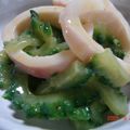 るなまりー's cooksnap of when they made イカとゴーヤのかぼす味噌和え.