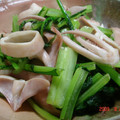 るなまりー's cooksnap of when they made イカと小松菜あっさり炒め.