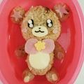 椿0307's cooksnap of when they made キャラ弁☆プリキュア☆モフルン☆全身.