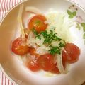 毎日楽しい's cooksnap of when they made 冷凍ミニトマトで作る！トマトのマリネ.