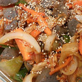 kimimaruo's cooksnap of when they made キムチとこんにゃくの旨辛炒め.