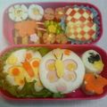 かいがらママ's cooksnap of when they made サンドイッチで♪蝶々の春弁当♡.