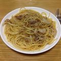 クック5BU9RF☆'s cooksnap of when they made 居酒屋のおやじ直伝！豚の生姜焼きパスタ.