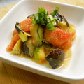 しのばぁたん's cooksnap of when they made 揚げ茄子とトマトの黒酢マリネ.