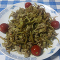 ryou346's cooksnap of when they made ＊簡単＊豚こま肉とごぼうの辛味噌マヨ炒め.