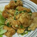 ナンシーーー's cooksnap of when they made たっぷりタレで頂く♡鳥ささみの油淋鶏風.