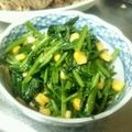 やすらー's cooksnap of when they made 春色・ほうれん草とコーンのバター醤油炒め.