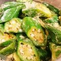 yonemich's cooksnap of when they made ～オクラのマヨ味噌和え～.