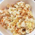 パンプキンちゃん♡'s cooksnap of when they made 1歳児の納豆チャーハン.
