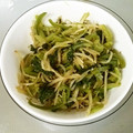 ウメ吉さん's cooksnap of when they made おろぬき菜(間引き菜)のきのこ炒め.