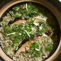 ethnic0229's cooksnap of when they made 鮭と豚肉の土鍋ごはん♪.