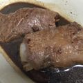 rioka515's cooksnap of when they made すきやき味の…「白菜の牛肉巻き」.
