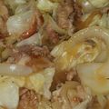 あらもーど好き's cooksnap of when they made 豚コマ肉とキャベツの醤油バター炒め.