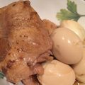 涼月花's cooksnap of when they made ☆やわらか鳥の角煮～煮玉子添え～☆.