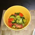 なおつん0802's cooksnap of when they made 飲み仲間　胡麻和え　キュウリとミニトマト.