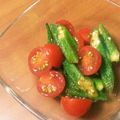 aikayyy's cooksnap of when they made オクラとプチトマトのサラダ柚子胡椒で♪.
