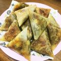 YUKIKI☆'s cooksnap of when they made 鯖味噌煮缶　de　サモサ風.