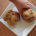 みるく茶's cooksnap of when they made ハロウィン☆フランケンシュタインのパン.