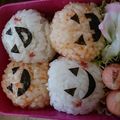 クックTDFF7K☆'s cooksnap of when they made ハロウィン☆おにぎりお弁当.