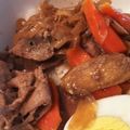 Mkmk♡'s cooksnap of when they made スタミナたっぷり牛ごぼう焼肉丼.