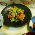 CafeDeSari's cooksnap of when they made 豚こま切れ肉と小松菜と人参のごまあえ.