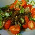 見返り美人さん's cooksnap of when they made オクラと茗荷の梅おろし大根和え.