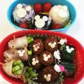 dragon1227's cooksnap of when they made ✿キャラ弁 ミッキーのミートボール✿.