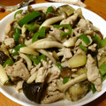 塩ポンヌ's cooksnap of when they made 簡単＊きのことなすの炒め物＊・。.