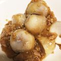 どこでもいっしょ's cooksnap of when they made 里芋の鶏そぼろあんかけ☆ルクエで簡単に。.