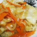 いかにんじんこ's cooksnap of when they made 冷凍の水餃子・ウインナーのめんつゆ炒め.