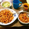 hrtmik's cooksnap of when they made 即席！冷凍うどんdeナポリタン♪.