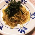 ・あきら・りさ・'s cooksnap of when they made 長ねぎの梅アンチョビスパゲティ.