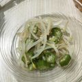みゆ♪゛'s cooksnap of when they made オクラともやしのネバネバサラダ.