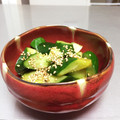 うめしょこ's cooksnap of when they made ☆簡単でおいしいキュウリの和え物☆.