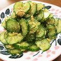 YUKIKI☆'s cooksnap of when they made しょうがでサッパリきゅうりのごま和え♡.