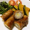 ♥孔燐♥'s cooksnap of when they made 簡単♪チーちく☆豚肉巻き.