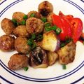 カレッジサークル's cooksnap of when they made 簡単美味しい♬茄子と肉団子の甘酢あん.