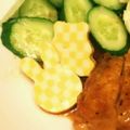 ☆♡まめ♡☆'s cooksnap of when they made チーズで可愛い市松チェックなハート.