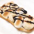 ✩−なぁちゃん→✩'s cooksnap of when they made 最強☆チョコバナナマシュマロトースト.