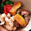 youich's cooksnap of when they made レンジでかぼちゃと豚肉のハニーマスタード.